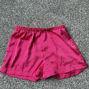 Pink Striped Women's Shorts